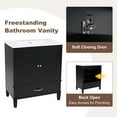 thumbnail image 6 of Bathroom Vanity Cabinet with Sink Combo, 30" Freestanding Single Sink Bathroom Vanity, Retro Style Bathroom Cabinet With 1 Drawer & 2 Soft Close Doors For Small Spaces, 6 of 9