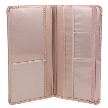Leather Wallet Purses Insurance and Registration Holder Credit Card Pouch Card Wallet Slim Wallet for Women Travel Miss
