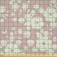 thumbnail image 2 of Ambesonne Flower Fabric by the Yard Microfiber, Floral Feminine Pattern Leaf, 3 Yards, Pale Pink and Eggshell, 2 of 4