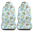 thumbnail image 2 of Fotbe Frog In Mermaid Pattern Automotive Seat Covers for Cars Trucks and SUVs – Car Seat Covers for Front Seats,Protective Seat Covers,Vehicle Seat Covers, Set of 2, 2 of 9