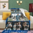 thumbnail image 5 of Custom Blanket with Text Photos,Personalized Customized Picture Blankets for Grandpa Grandma Christmas Mother Father Day Birthday Gifts 9 Photos Collage 4 Sizes, 5 of 6