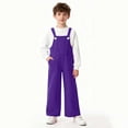 thumbnail image 3 of Aofany Girls Overalls Kids Casual Sleeveless Jumpsuits Pants Rompers Solid Color Cute Children's Suspenders Trousers 2-15 Years, 3 of 7