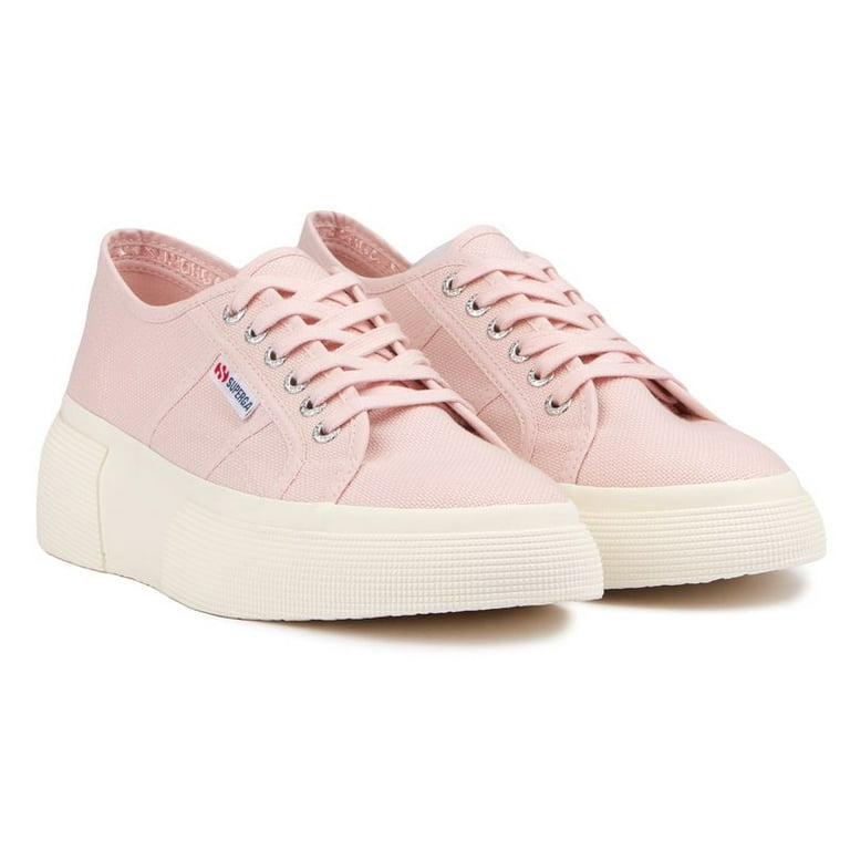 Superga red fashion platform sneakers