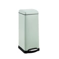 thumbnail image 1 of 8-Gallon Step-Open Trash Can with Soft-Close Lid, Modern Minimalistic Design, Removable Inner Bucket, Durable Stainless Steel, Rust Resistant, Heavy Duty, Recyclable, Green, 1 of 7