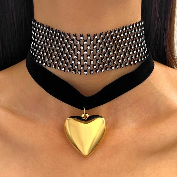 4Pcs Black Layered Necklaces Trendy Retro Coin Pendant Necklace Dainty Chunky Link Chain Choker Necklaces Multilayer Adjustable Layering Chain Necklaces Set For Women Jewelry[o855]
