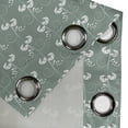 thumbnail image 4 of Ambesonne Green Grommet Curtain, Victorian, 50" x 72", Pale Sage Green White, 4 of 6