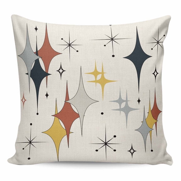 Yellow Diamond Pillow Covers 26x26 Inch Decorative Throw Pillow Cover, Modern Geometric Middle Century Beige Sofa Pillowcases Accent Cushion Case Home Decor Bedroom Living Room