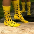 thumbnail image 2 of Happy Smiley Face Socks from the Sock Panda, 2 of 6