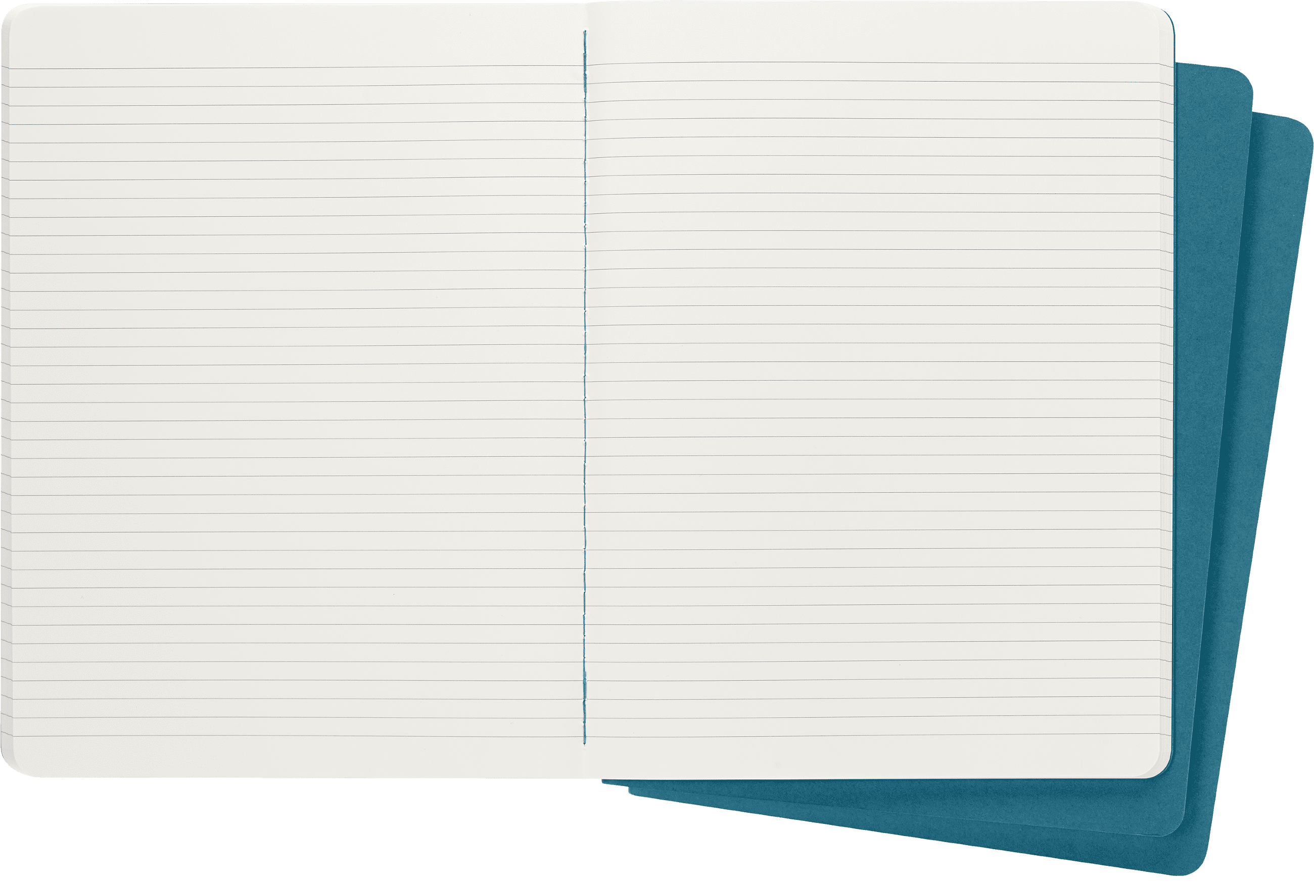 Moleskine Cahier Journals (Set of 3), XL (7.5" x 10"), Ruled, Brisk Blue
