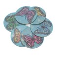 thumbnail image 2 of Kit de posavasos con pintura de diamantes de imitación de mariposas, con soporte, pegamento de arcilla, habilidades prácticas mejoradas, fuerte adherencia para principiantes, 2 of 5