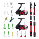 thumbnail image 2 of "2 Kits De Pesca 1.8m Caña Carrete Señuelo Accesorio Completo Rojo ", 2 of 5