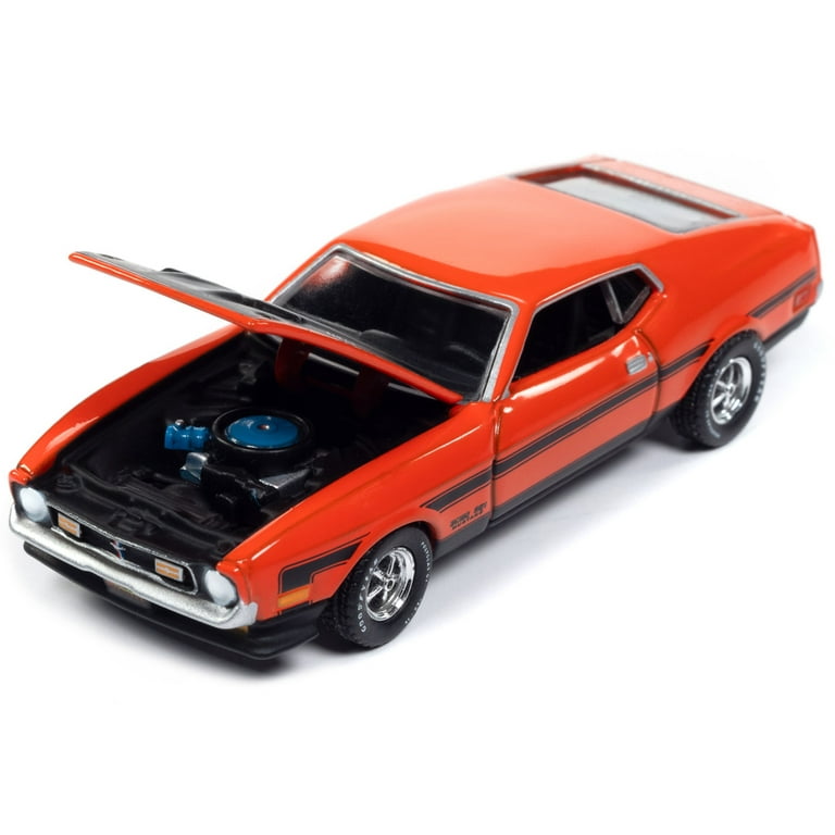 1971 Ford Mustang Boss 351 Calypso Coral Orange with Black Hood