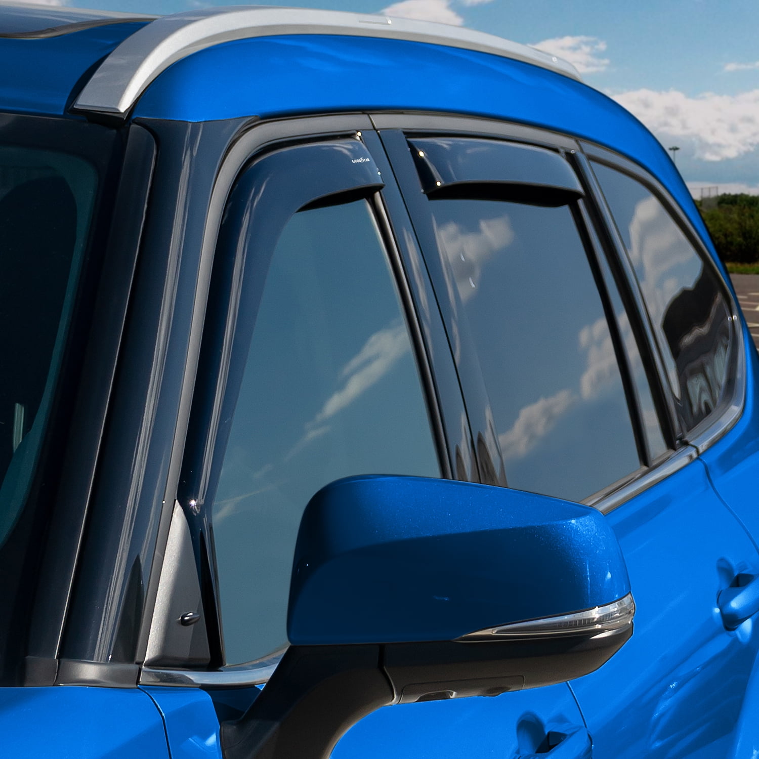 Goodyear Shatterproof in-Channel Window Deflectors for Toyota Highlander 2020-2026, Rain Guards, Window Visors for Cars, Vent Deflector, Car Accessories, 4 pcs - GY003460LP