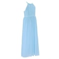 thumbnail image 6 of YiZYiF Kids Girls Chiffon Flower Girl Dress Hollow Back Wedding Birthday Party Dress, 6 of 6