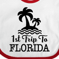 thumbnail image 4 of Inktastic First Trip to Florida Vacation Boys or Girls Baby Bib, 4 of 4