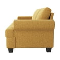 thumbnail image 3 of COPIAE 91” Sofa Couch, Deep Seat Sofa with Lawson Style Armrests, Modern 3 Seater Sofa with Upholstered Cushion& Backrests, Mid-Century Comfy Couch for Living Room, Apartment, 3 of 8