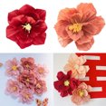 thumbnail image 3 of 3Pcs Crepe Flowers 3D Visual Effects Realistic Create Birthday Backdrop Flower Craft Wedding Supplies, 3 of 6