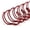 Red, variant on 10mm (3/8 in.) Double Loop Binding Spines | 11 in. Length for Letter Size or Smaller Projects | 3:1 Pitch | 60 Sheet Binding Capacity | Silver | 100 Pack