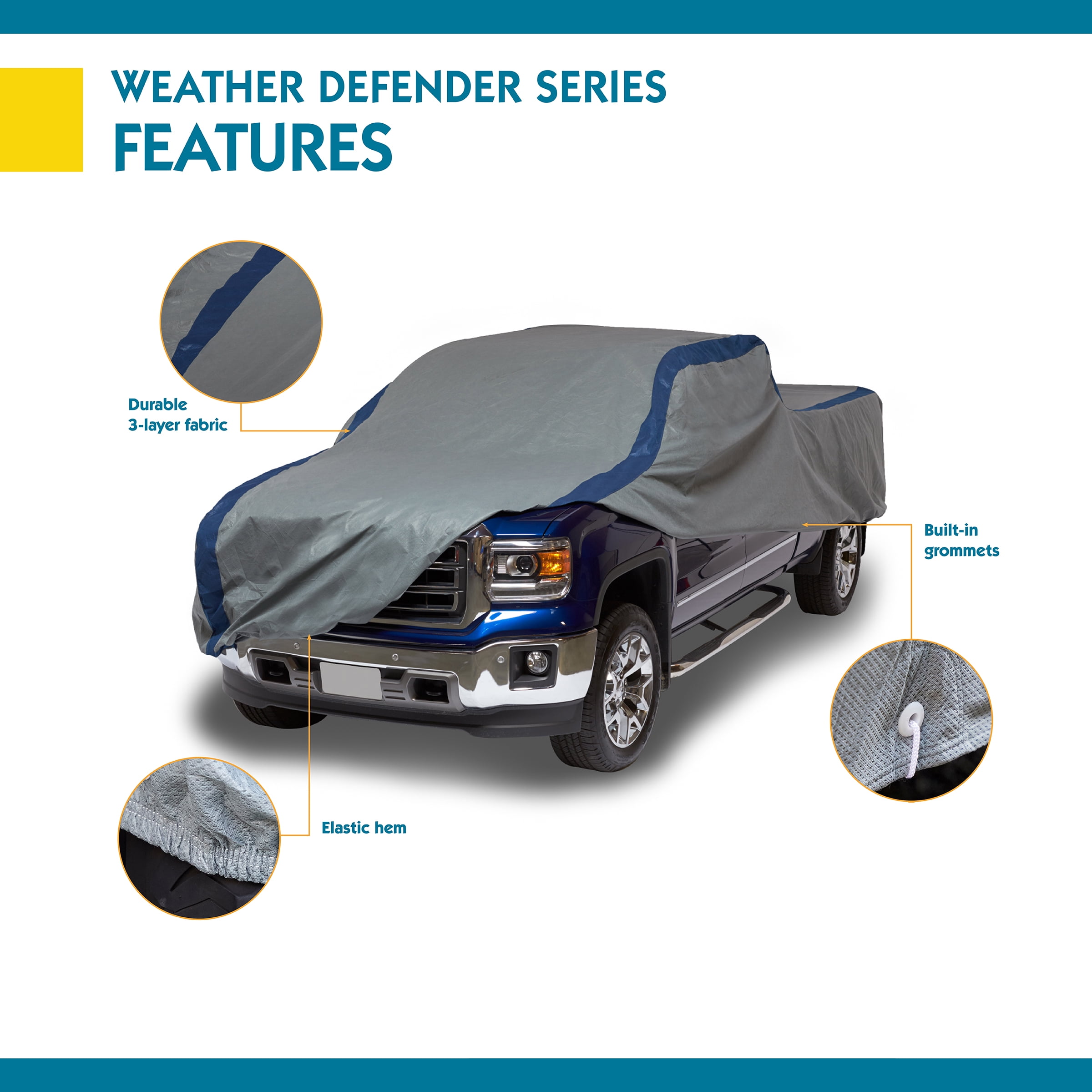 Duck Covers Weather Defender Pickup Truck Cover Fits Standard Bed Lwb Trucks Up To 20 Ft 1 In L Walmart Com Walmart Com