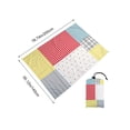 thumbnail image 4 of Sentmoon Outdoor Picnic Blanket Travel Blanket 200x140cm Microfiber Beach Blanket Double Sided Large Rectangular Thick Beach Mat Quicks Dry Sand Free for Travel Pool Swimming, 4 of 7