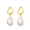 Pink, variant on 9-10mm Baroque Freshwater Black Pearl Drop Earrings for Women, 925 Sterling Silver Cultured Pearls Dangle Earrings, Mother 's Day Jewelry Gift