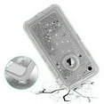 thumbnail image 2 of For Apple IPhone 8 / IPhone 7 Tough Defender Sparkling Liquid Glitter Heart Case With Transparent Holster Clip Silver, 2 of 5