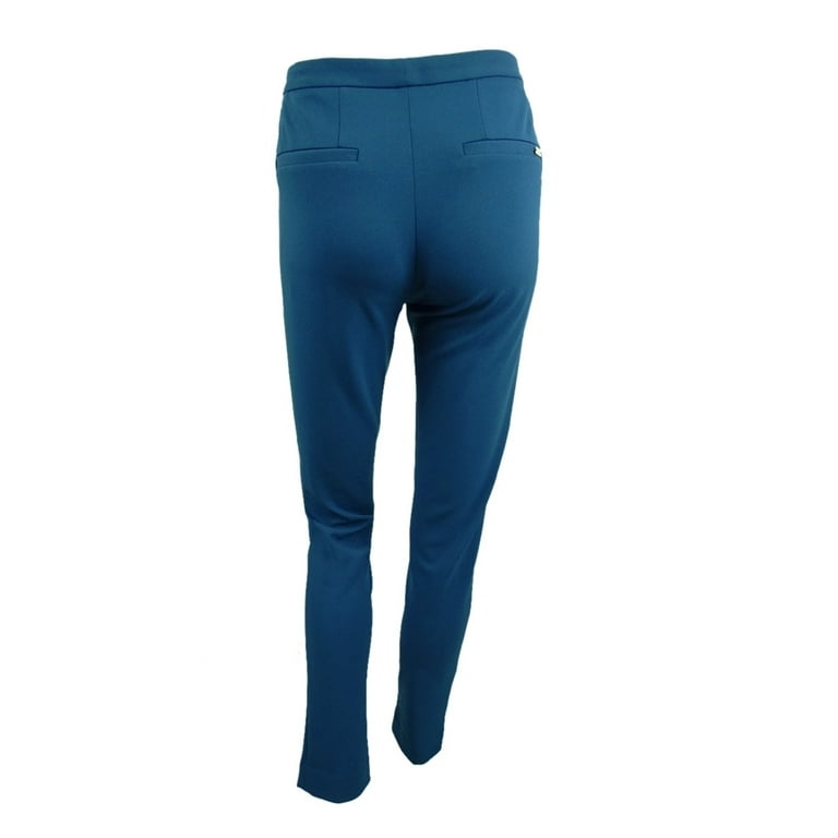 Calvin Klein Women s Scuba Crepe Pants 2 Dark Blue Walmart