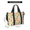 thumbnail image 3 of Zufioo Vintage Cup Pattern Hand-held Travel Bag, Waterproof Adjustable Shoulder Strap Crossbody Duffel Bag, Suitable for Work, Short trips, Sports, 3 of 8