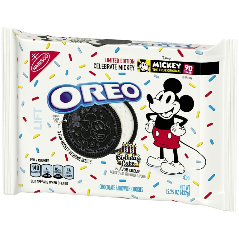 Nabisco Oreo Mickey Mouse Chocolate Sandwich Cookies Limited edition, 15.25  Oz. 