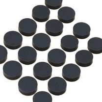 Sound Dampening Furniture Pads & Cabinet Bumpers- Black Rubber Stopper for Small Surfaces (25, Square)
