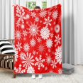 thumbnail image 6 of vnanda Christmas Decor Blanket Christmas Blanket with Elk Snowflake Santa Claus Print Soft Cozy Rectangle Sofa Bed Office Nap Blanket for Xmas Festival Gift, 6 of 8