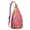 Rose-red-18, variant on Tropical Fruit Sling Backpack - Vibrant Pineapple & Hibiscus Design, Fashion Forward Daypack