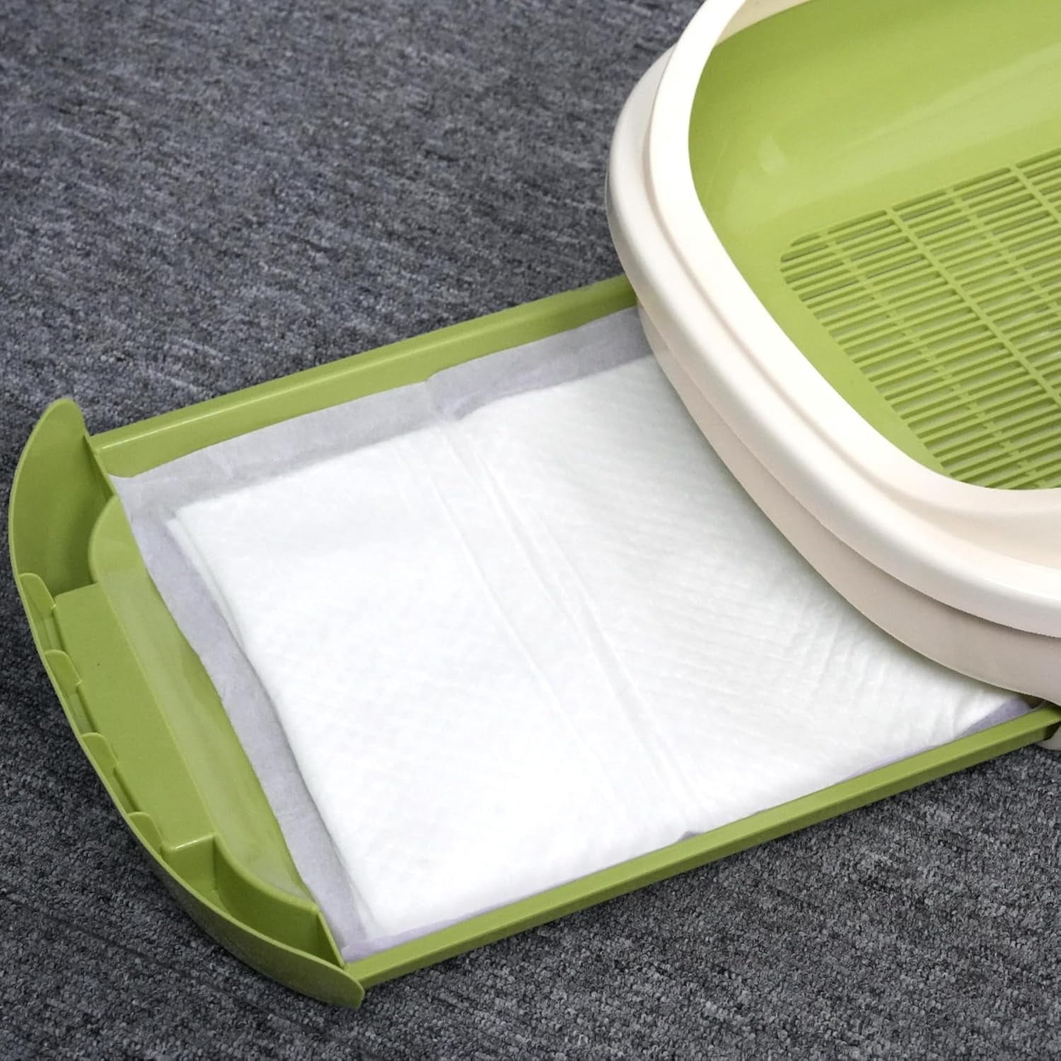 JJEAN-Multi-Cat Litter Pads 16.9" X 11.4", 30 Ct, Odor Control, Thickened Leak-Proof Pee Pads for Breeze System, Super Absorbent Up to 2L, Disposable Cat Pads Refills, Unscented