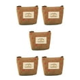 thumbnail image 3 of maskred Wallets Cartoon Floral Zipper Cases Small Money Purses Key Embroidery Fashionable Bags Gift Girl Brown None 5Set, 3 of 6