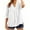 White women linen shirt, variant on YanHoo Womens Blouses 3/4 Sleeve Spring Tops Loose Fit V Neck Shirts Dressy Casual Summer Cotton Linen Basic Tee Tshirt White,XL