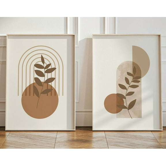 Luvia Boho Set Of 2 Boho Room Decor Boho, Boho Gallery Set Living Room Decor, Modern Wall Decor Set 2 Prints 8x12 UNFRAMED