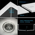 thumbnail image 4 of Bar Sink Undermount - Lordear 15 Inch Undermount Sink Bar Prep Sink Deep Single Bowl 16 Gauge R10 Tight Radius Stainless Steel Sink, 4 of 5