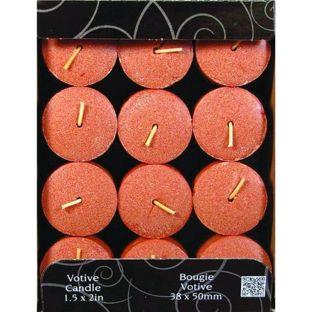 Flat Havdalah Candle - Candle,-Lite 1276549 Flat Top Votive Scented Candle, 1-1/2 in Dia X 2 in H, Cinnamon Pecan Swirl
