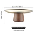 thumbnail image 3 of Stainless Steel Tall Tray,Durable Tall feet Living room Cake plate,Hand Hammered Stainless Steel Cake Plate,Dishwasher Safe, 3 of 4