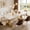 White Gold, variant on Fnova 63" Modern Dining Table, Rectangular White Faux Marble Top Kitchen Table, Stylish Metal Trestle Legs, Seats 4 to 6 for Dining Room & Kitchen, Living Room