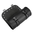 thumbnail image 6 of Motorcycle Fork Bag, PU Leather Handlebar Tool Pouch Sissy Bar Roll Storage Bag with 2 Straps, 6 of 9