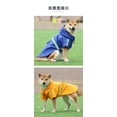 thumbnail image 4 of Zhuge Chubasquero impermeable para perros, ropa de lluvia ligera, reflectante y ajustable para mascotas con capucha tipo poncho, talla S, azul, 4 of 4