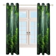 thumbnail image 4 of Forest 2 Panels Blackout Curtains for Bedroom Living Room Drapes Kitchen Room Window Blackout Curtain Grommet, 4 of 6