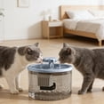 thumbnail image 4 of Cat Water Fountain, Automatic Pet Water Dispenser, Circulating Filter Water Feeder, Ultra Quiet Power Saving USB Water Bowl, Multi-Stage Filtration Fresh Water Fountain for Indoor Cats Small Pets, 4 of 5