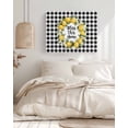 thumbnail image 3 of Farmhouse Lemon Wall Art for Living Room,Canvas Picture Wall Decor for Bathroom Bedroom,Bless Home Summer Black Buffalo Plaid Painting Artwork for Office Kitchen Hallway Dining Room Decor 12"x16", 3 of 8