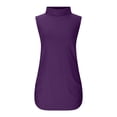 thumbnail image 4 of Women's Sleeveless Turtleneck T-Shirt Basic Stretch Layer Comfy High Neck Tank Top Lightweight Slim Shirt, 4 of 5