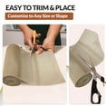 thumbnail image 6 of Ultra-Premium Drawer and Shelf Liner, 12 Inch x 20 FT Heavy-Duty and Slip-resistant Liner, Durable Non Adhesive Waterproof Roll, for Drawers, Kitchen, Cabinets, Shelves, Desks, Beige, 6 of 7