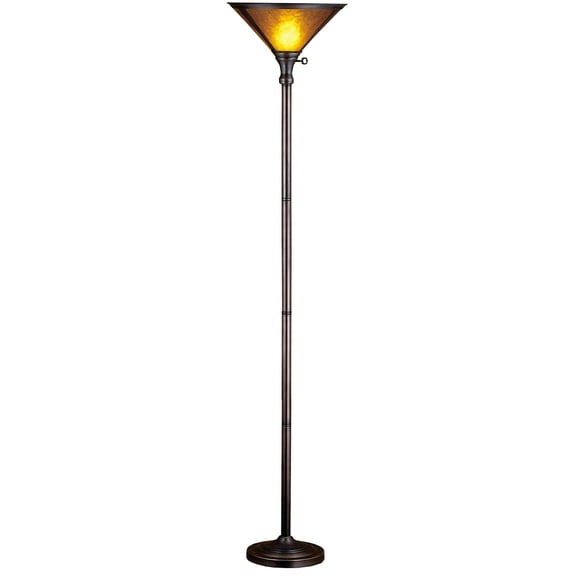 Meyda Tiffany 23961 Stained Glass / Tiffany Torchiere Lamp From The Dirk Van Erp