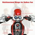 thumbnail image 5 of Costway 3 Wheel Kids Ride On Motorcycle 6V Battery Powered Electric Toy Red, 5 of 8