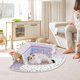 thumbnail image 1 of Cama túnel para gatos cálida de invierno con estera extraíble y juguetes de pelota, centro de juegos para ejercicios, cabaña para conejitos y gatos de SG Yinane Túnel de gato, 1 of 8